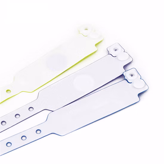 이벤트용 맞춤형 일회용 부드러운 플라스틱 RFID PVC 비닐 손목밴드