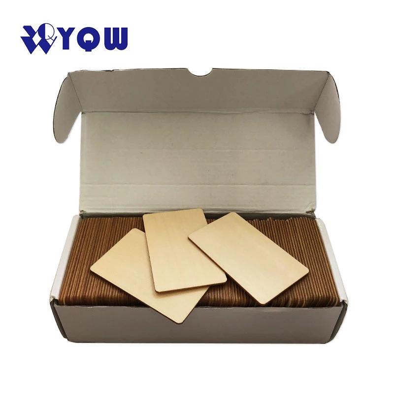 Customize Contactless Access Control Proximity Card Chip Smart Hotel Creative Wooden Blank RFID Card