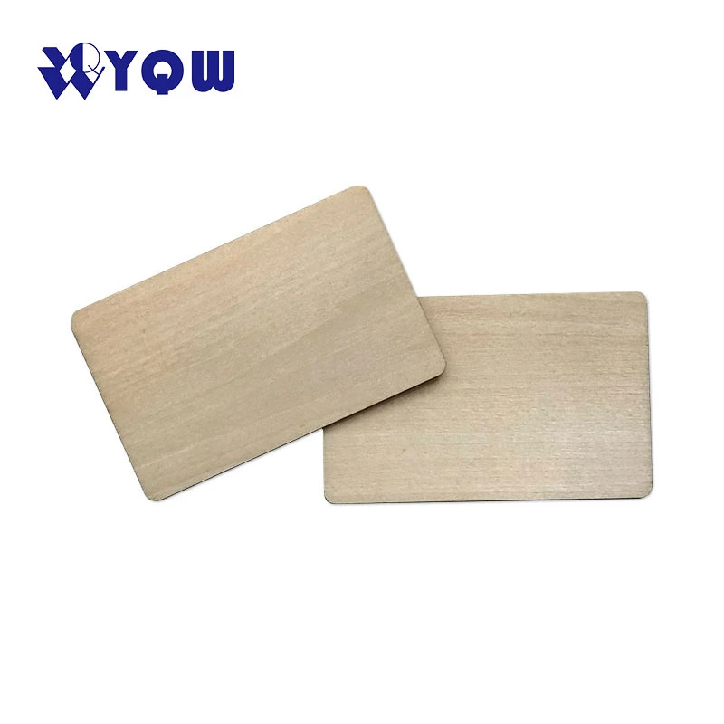 Custom Printing Wooden Smart Cards RFID NFC Wood Bamboo Hotel Key Card