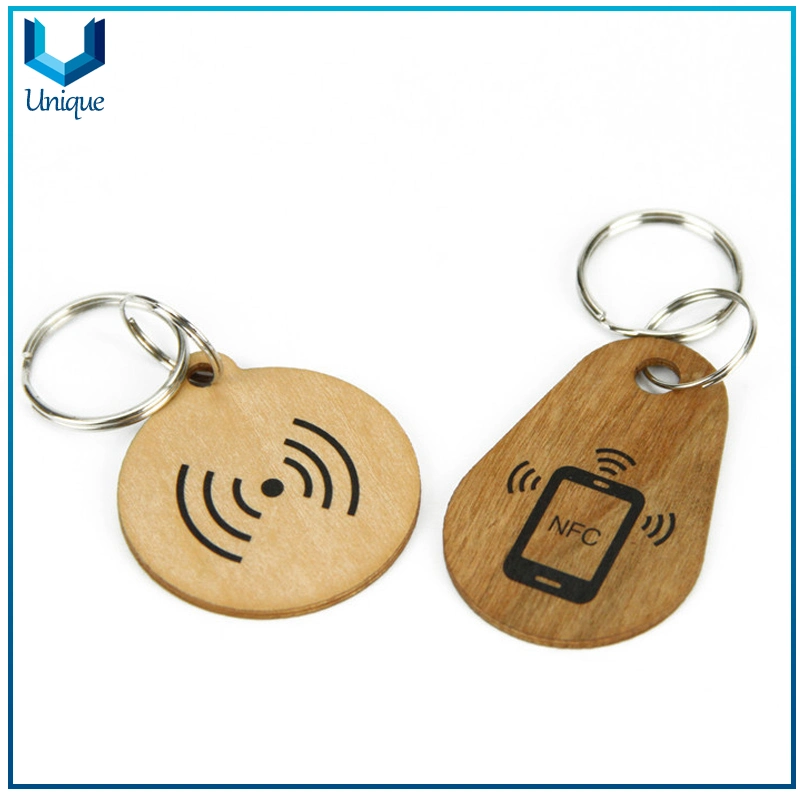 Free Sample Eco Friendly NFC Printing Logo Hotel Key RFID Business Name Custom Bamboo Wood Card