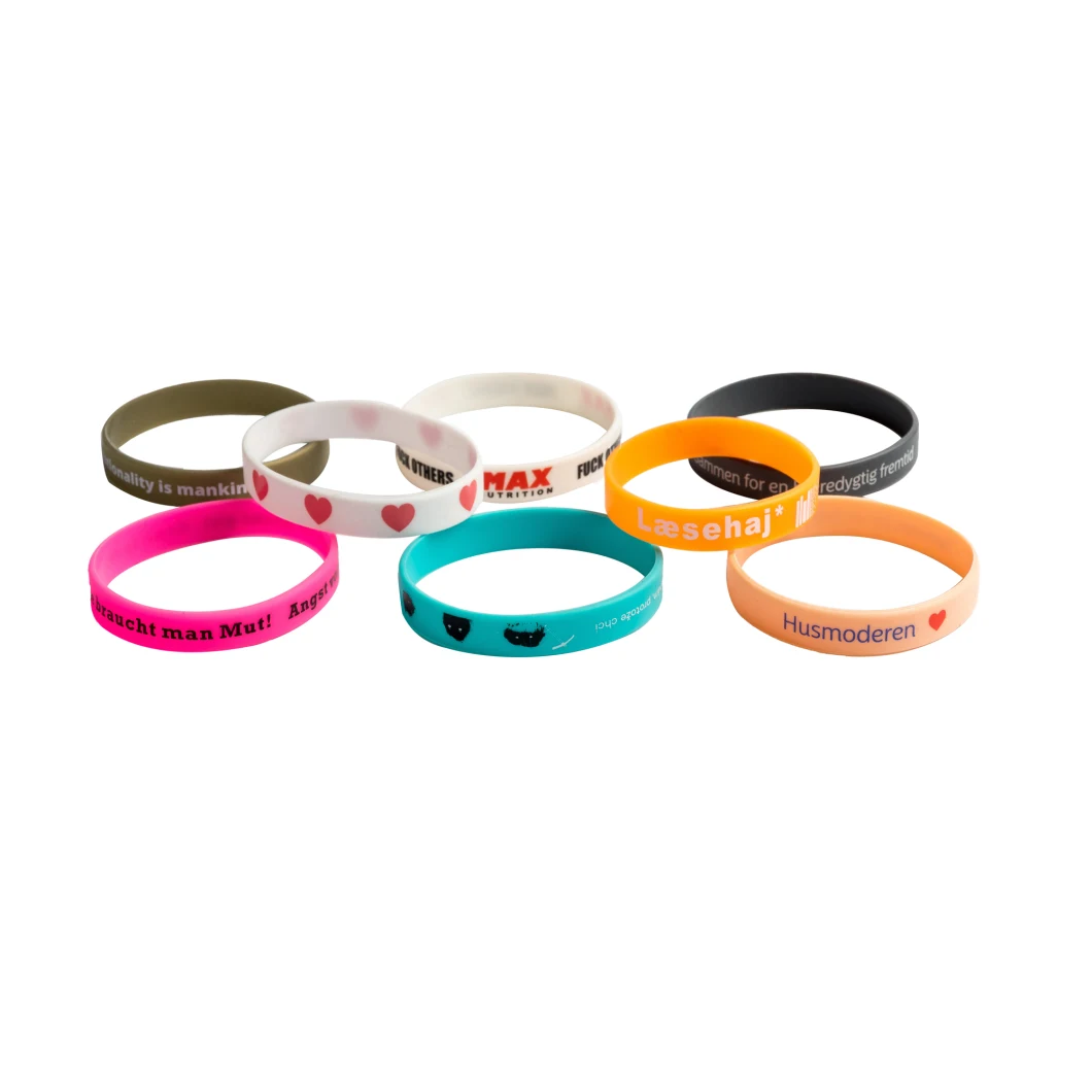 Custom Sport Rubber Silicone Bracelet RFID Embossed Silicon Wristband