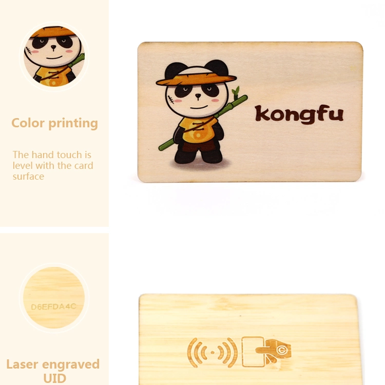 Direct Manufacturer 13.56MHz Passive Wooden RFID Card