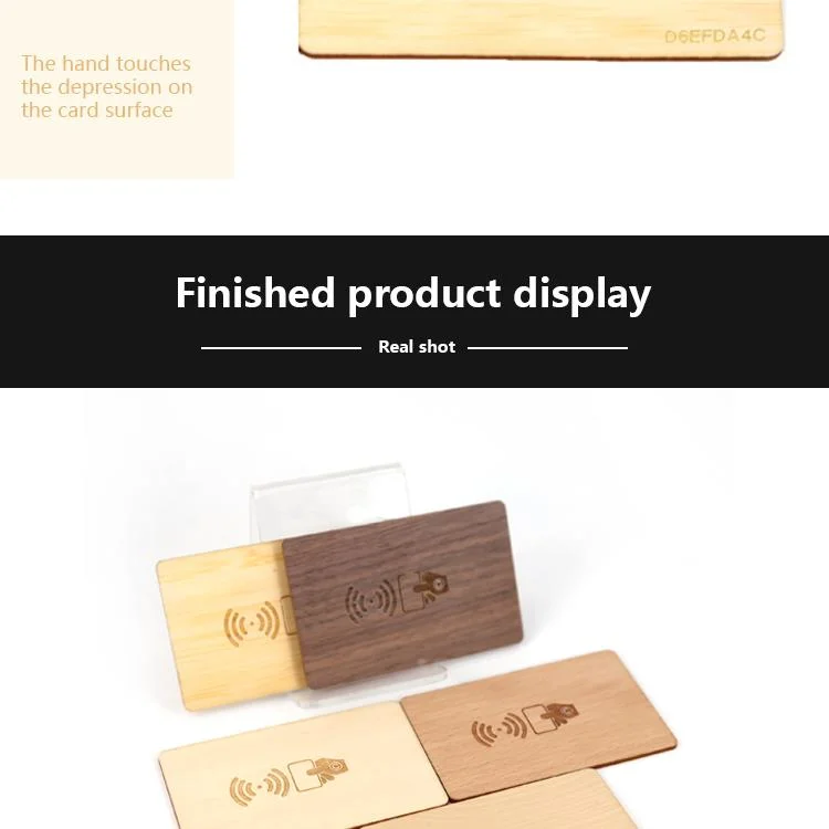 Direct Manufacturer 13.56MHz Passive Wooden RFID Card