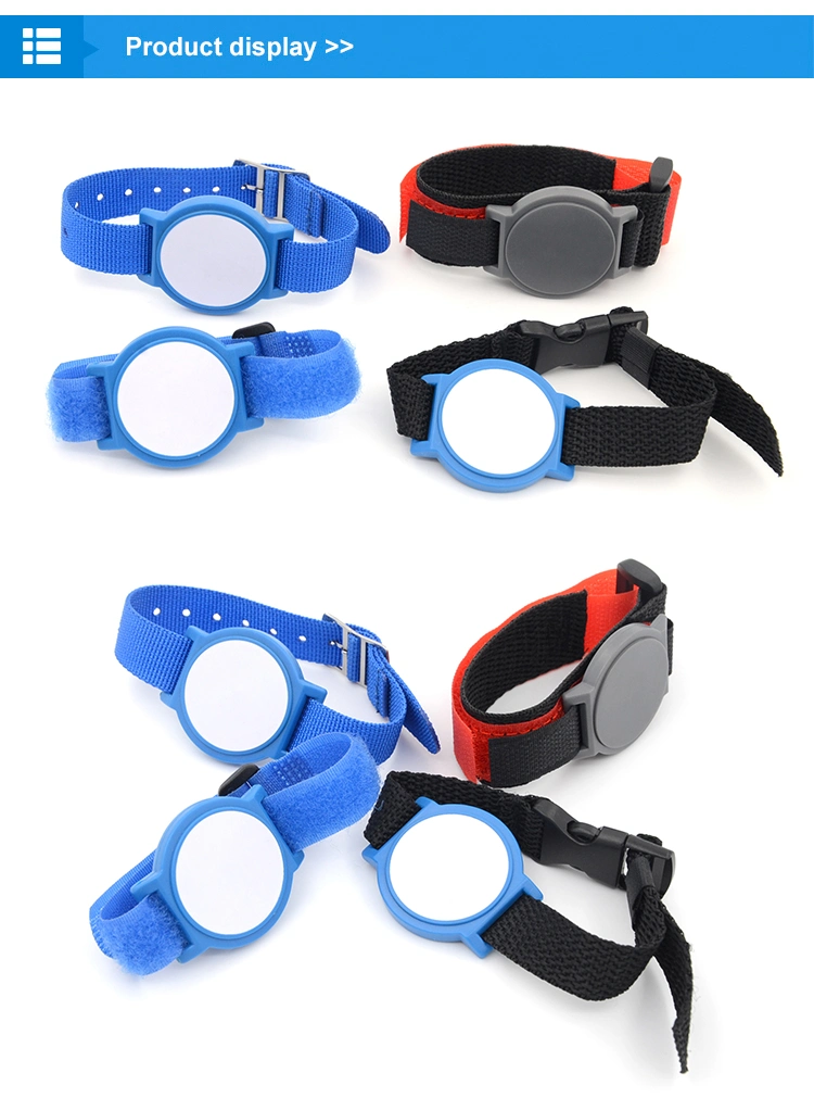 N001 N003 N007 N008 RFID Nylon Wristband Low Price Lady Walking Waterproof Wristband