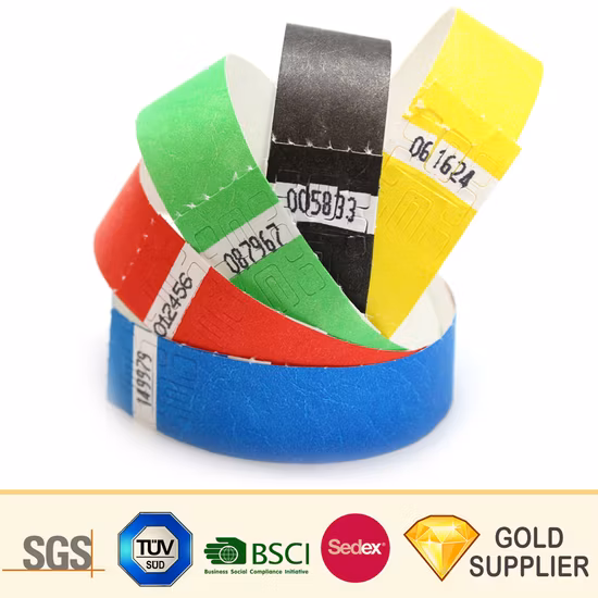 저렴한 사용자 정의 로고 Tyvek ID RFID 손목 밴드 팔찌 방수 인쇄 병원 식별 VIP 일회용 수동 RFID 듀폰 종이 태그 손목 밴드 이벤트