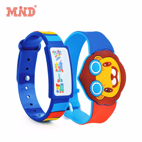 인쇄 가능한 경쟁력있는 일회용 실리콘 RFID 손목 밴드, 친숙한 NFC 고무 손목 밴드, RFID PVC 바이오 플라스틱 NFC 밴드