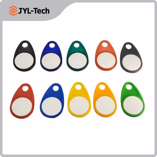 클래식 디자인의 13.56MHz F08 RFID 플라스틱 물방울 키체인