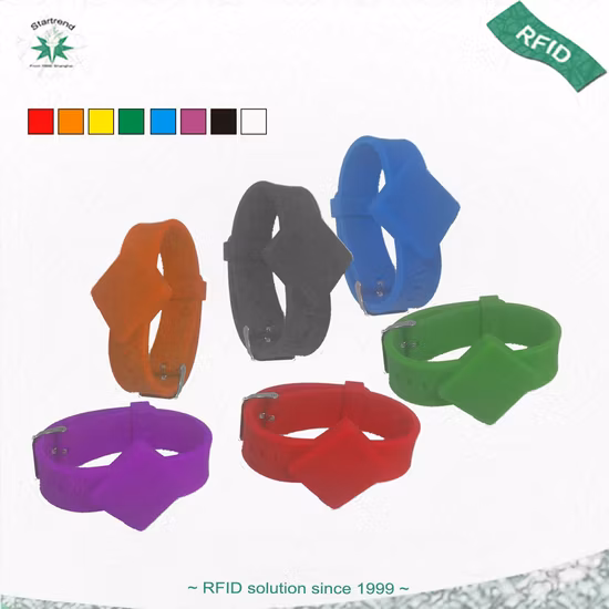 나일론 짠 RFID 손목 밴드/NFC 손목 밴드/PVC 손목 밴드