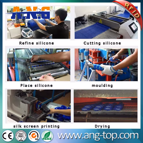 수영장용 방수 플라스틱 UHF 조정 가능한 RFID 손목밴드