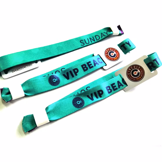 음악 축제를 위한 도매 짠 나일론 RFID 팔찌